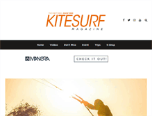 Tablet Screenshot of kitesurfmag.com